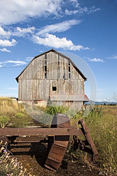 Old weathered barn.