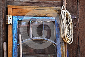 Old Weathered Blue Door
