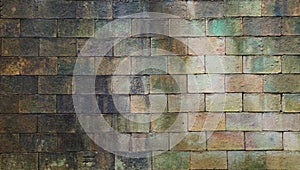 Old weathered brick wall texture for background