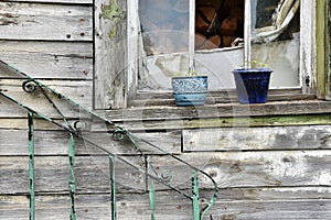 Old Weathered and Broken Window