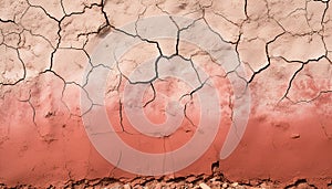 Old, weathered building feature with a broken, rusty, grunge backdrop generated by AI