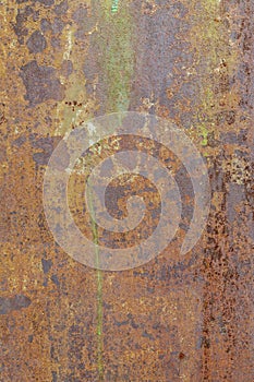 Old Weathered Corrugated Rusty Metal Texture