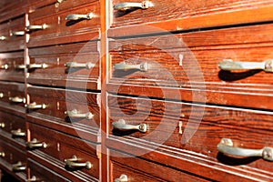 Old weathered drawers