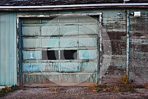 Old Weathered Garage Door