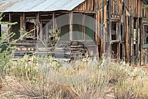 Old weathered house, desert town