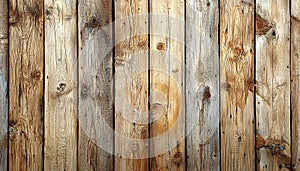 Old weathered plank wall, rustic timber backdrop texture generated by AI