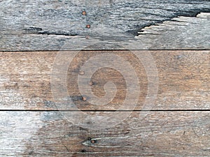 old weathered rustic hardwood plank floor or wall texture for background