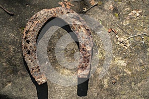 Old iron horseshoe