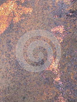 Old Weathered Rusty Metal Texture Abstract Background