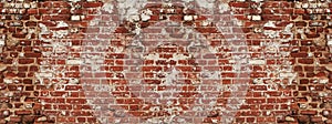 Cracked brick wall texture