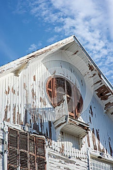 Old Weathered White House