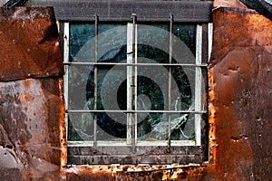 Old weathered window.