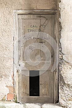 Old weathered wooden door EspaÃÂ±a photo
