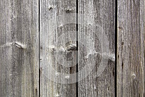 Old weathered wooden planks or boards as rustic background