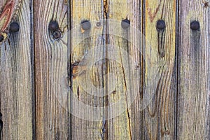 Old weathered and worn wooden planks