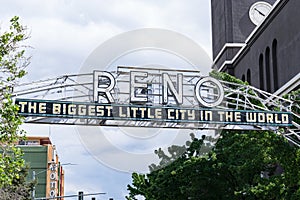 Old Welcome to Reno Arch sign