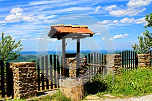 Old well landscape