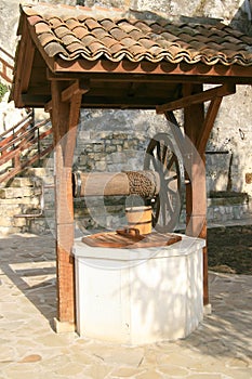 Old well at rock monastery