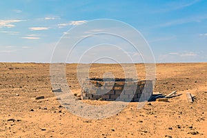 Old well in semi-desert