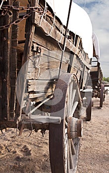 Old West Covered Wagon Train photo