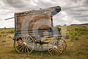 Old West Sheriff's Wagon on the Prarie