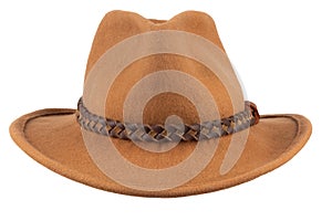 Old west style brown hat