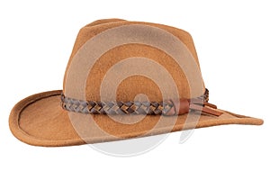 Old west style brown hat