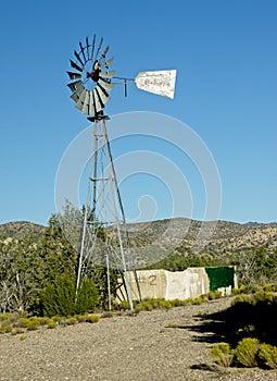 Old west windmill