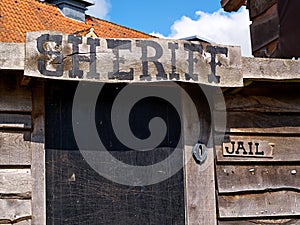 Old western style sheriff's office