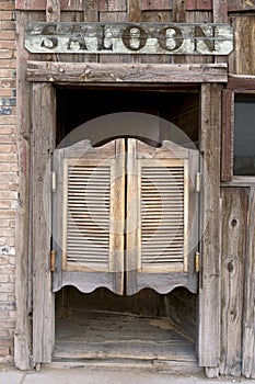 Old Western Swinging Saloon Doors photo