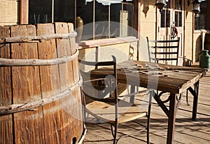 Old Western town general store