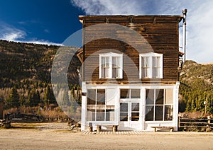 Old Western Wooden Building in St. Elmo Gold Mine Ghost Town in Colorado