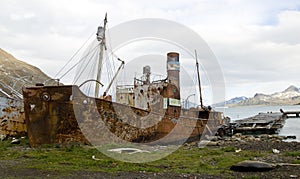 Old Whaling Boat - Grytviken, South Georgia photo