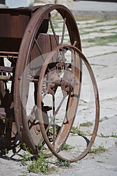 Old wheel for agriculture gear