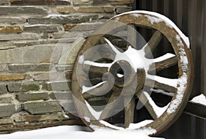 Old wheel from cart
