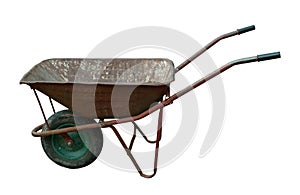 Old wheelbarrow photo