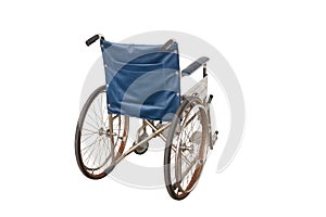 Old wheelchair,isolated on white background with clipping path