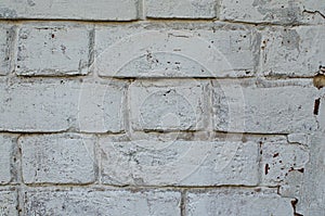 Old White brick wall