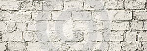 Old white brick wall