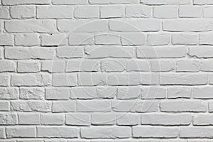 Old white brick wall background texture