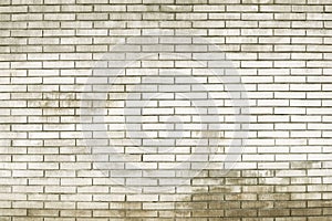 Old white brick wall  background texture