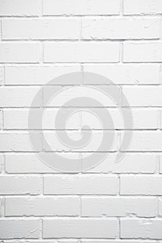 Old white brick wall background texture