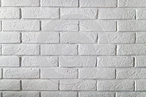 Old white brick wall texture