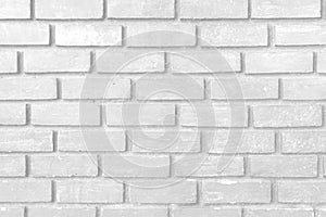 Old white brick wall texture background