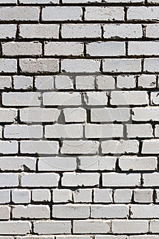 Old white brick wall texture background