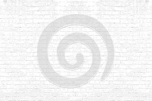 Old white brick wall texture background.