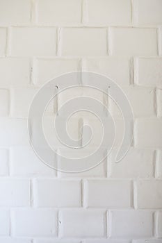 Old white brick wall texture for background. white brick wall texture. Background for text or design