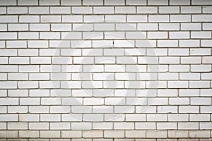 Old white brick wall texture or pattern