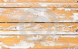 Old white brown stained wood surface background texture