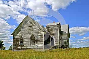 Old white country church